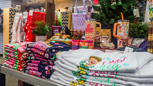 Merchandise in the winter at our Market