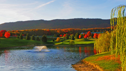 Woodstone Meadows Golf Course at Massanutten Resort in the fall