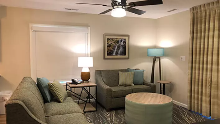 Interior photo of Woodstone Meadows condo living room