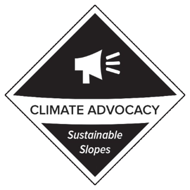 sustainable slopes climate advocacy logo